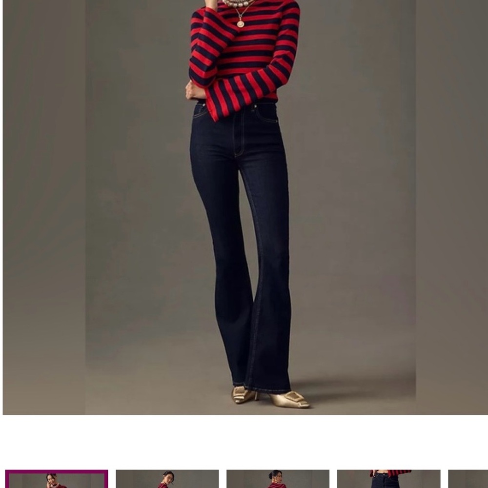 rag & bone Dark Blue Flare Jeans